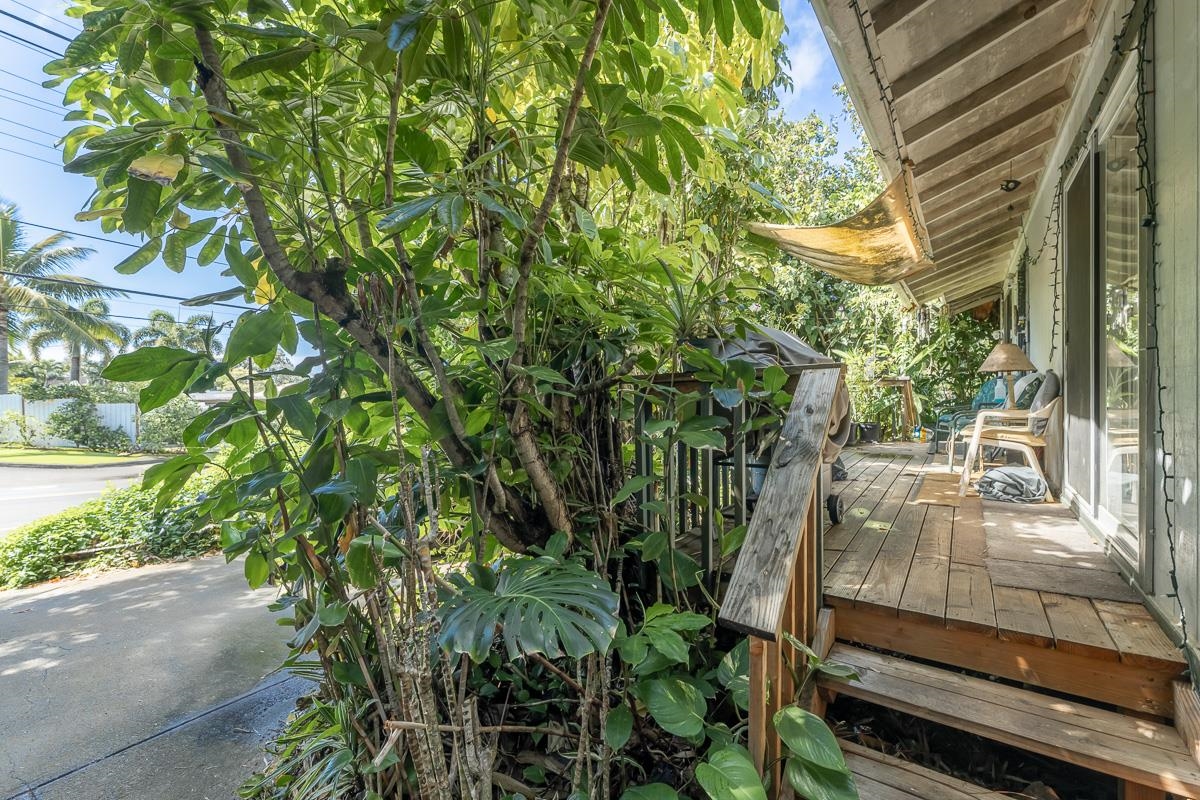 899 Kokomo Road Haiku, HI 96708 - Photo 1 of 26 a view of a yard from a balcony