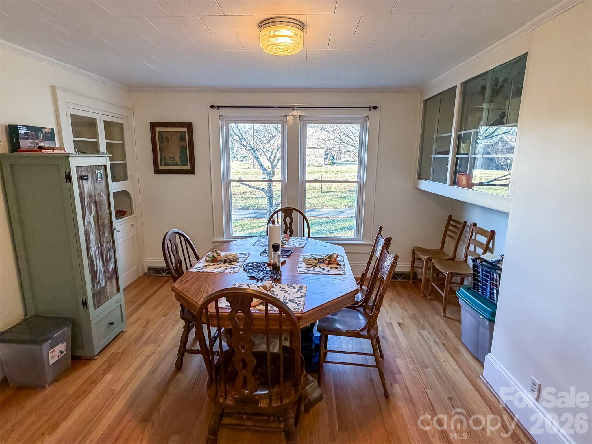 4363 Section House Road Hickory, NC 28601 - Photo 18 of 48 a view of a dining room with furniture window and wooden floor