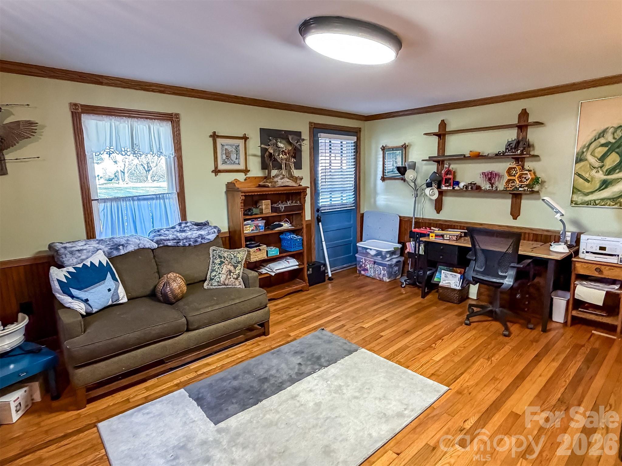 4363 Section House Road Hickory, NC 28601 - Photo 23 of 48 a living room with furniture and a flat screen tv