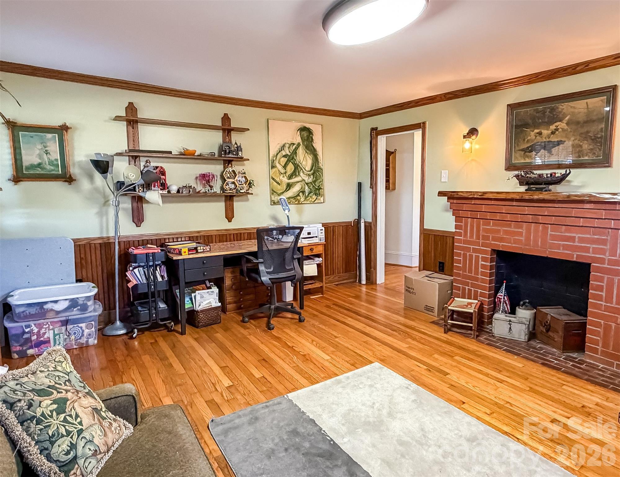 4363 Section House Road Hickory, NC 28601 - Photo 24 of 48 a view of a livingroom with furniture and a fireplace