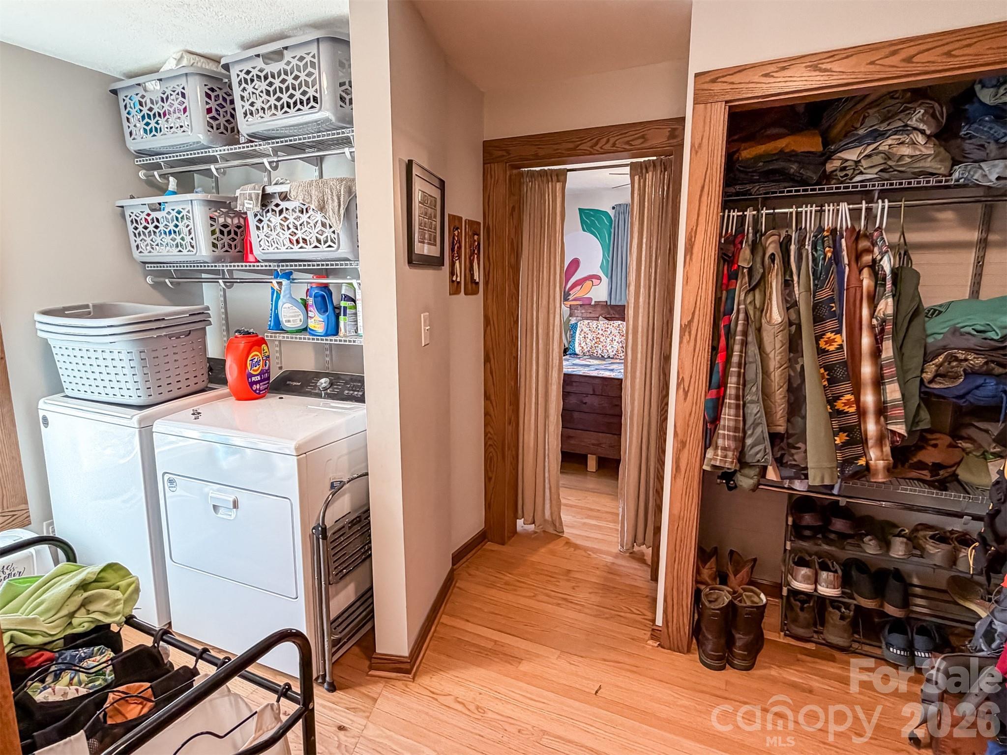 4363 Section House Road Hickory, NC 28601 - Photo 36 of 48 a storage room with washer and dryer
