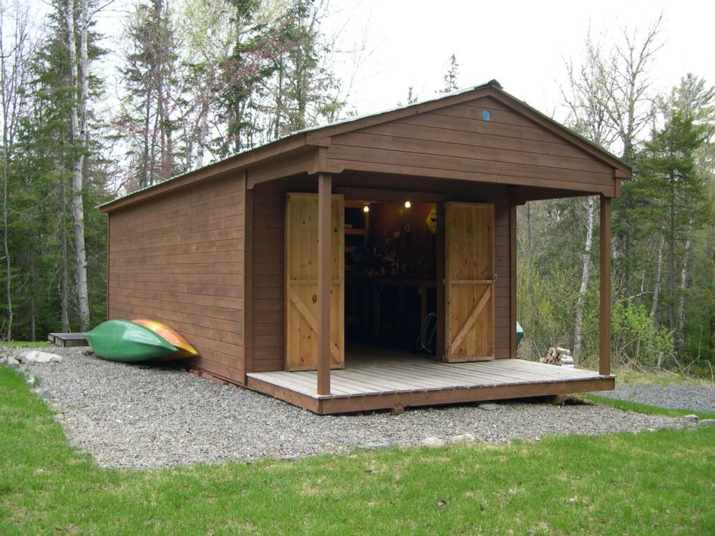 32 Bald Mt Road Oquossoc, ME 04964 - Photo 29 of 35 shed/workshop has power