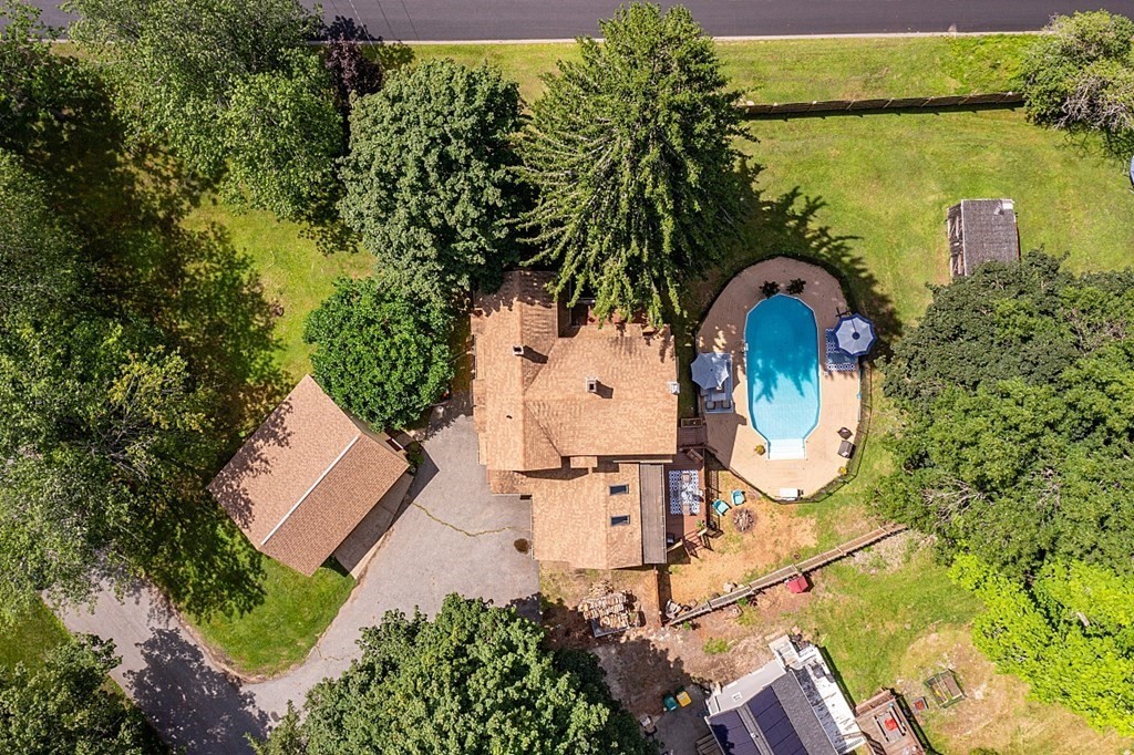 32 Ash Street Winchendon, MA 01475 - Photo 39 of 42 an aerial view of a house with swimming pool outdoor seating and yard