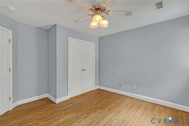 wooden floor in an empty room