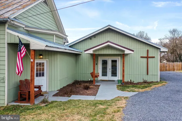 a front view of a house