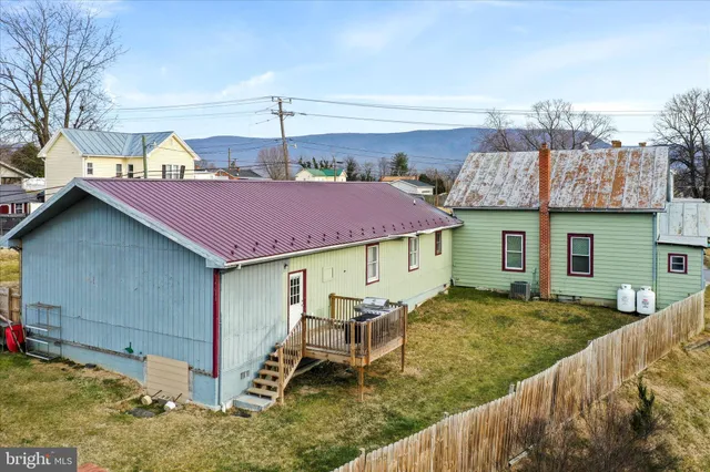 a view of a house with a patio