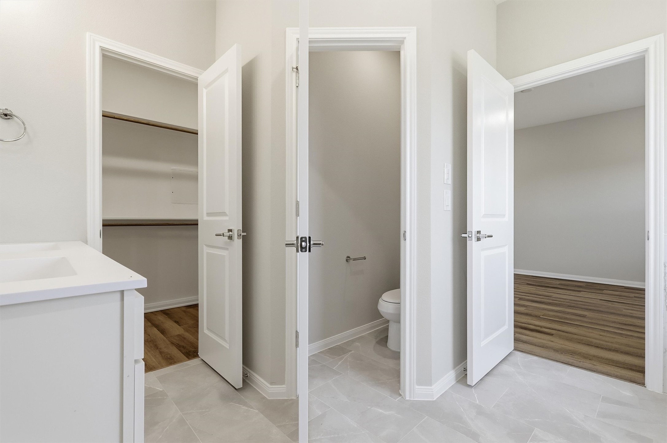 9906 Clark Road Houston, TX 77076 - Photo 18 of 50 a bathroom with a sink and a toilet