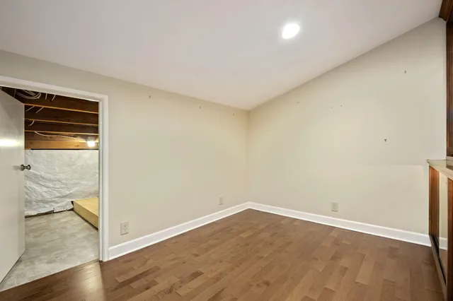 wooden floor in an empty room