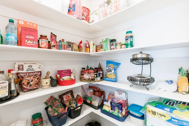 a room with storage and utility