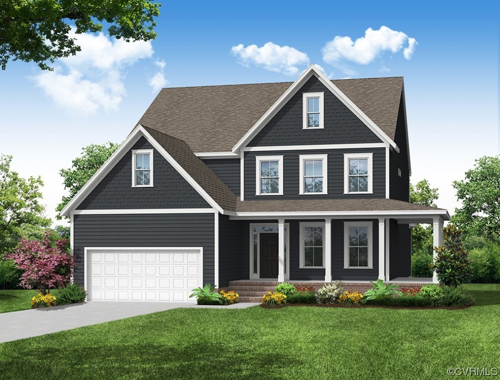3819 Belspring Road Chester, VA 23831 - Photo 1 of 1 a front view of a house with a yard and garage