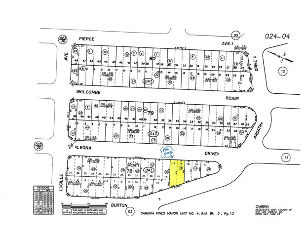 $15,000 | 2275 Leona Drive, Cambria, CA 93428