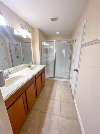 a view of a room with an empty space