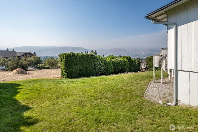 a view of city and mountain
