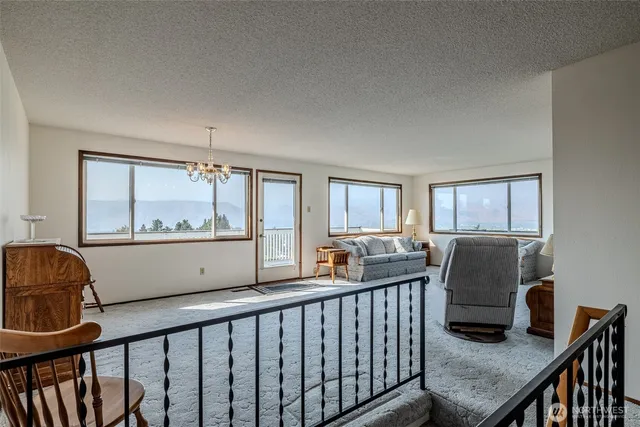 a room with furniture and a window