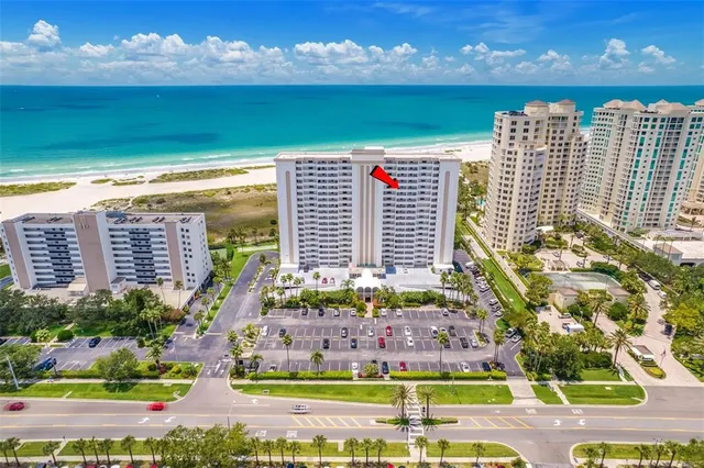 a view of a lake with a patio