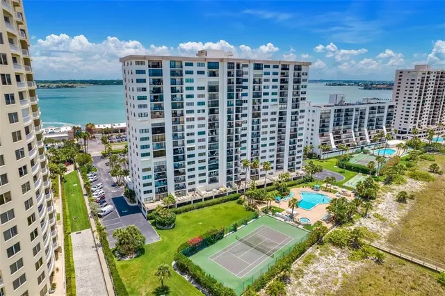 a view of building with yard