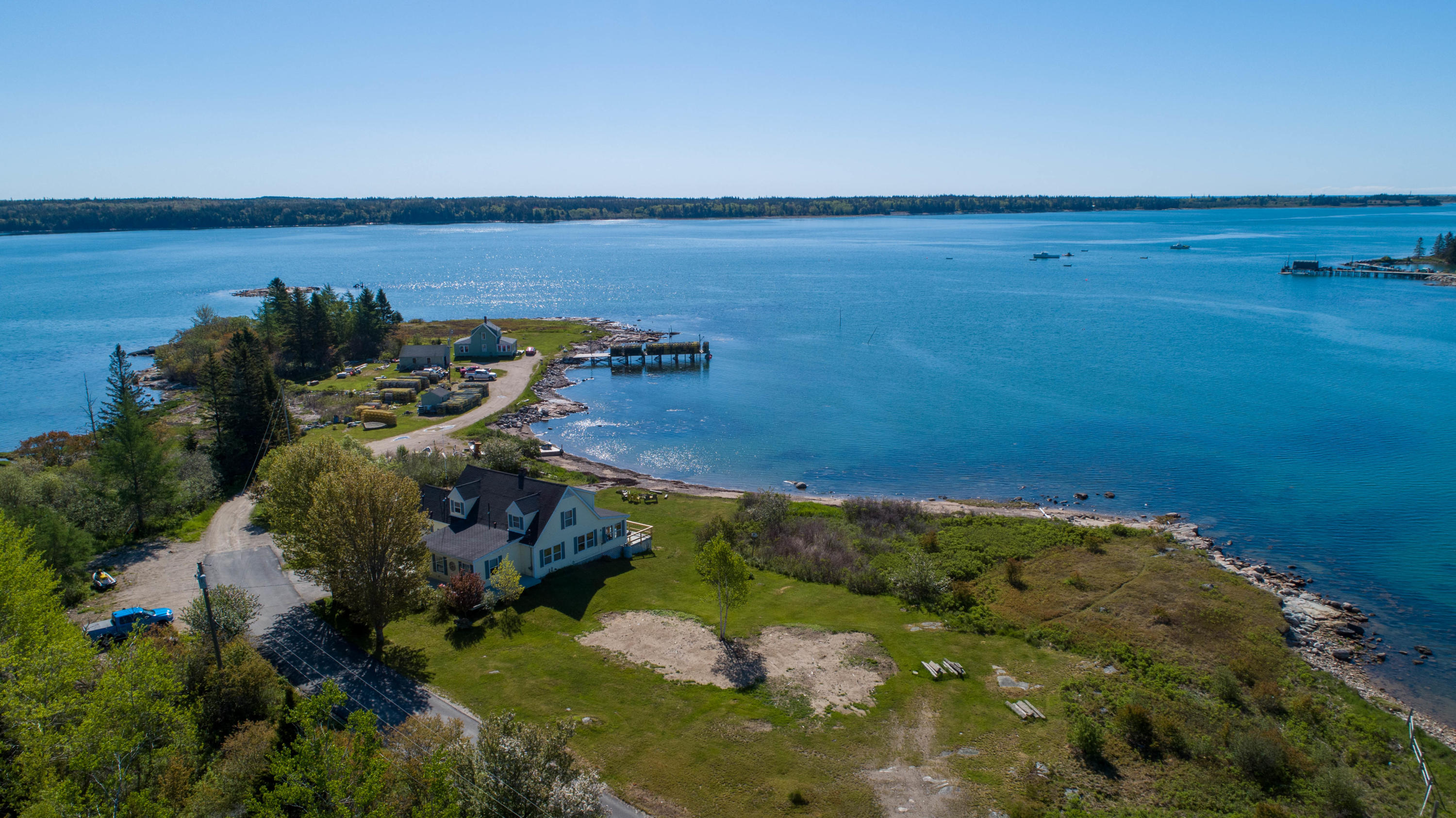 661 Mogador Road Steuben, ME 04680 - Photo 2 of 50 Aerial Overview of Dyer Bay...