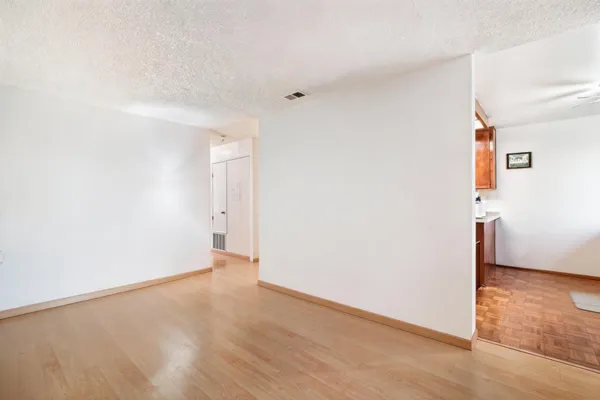 an empty room with window
