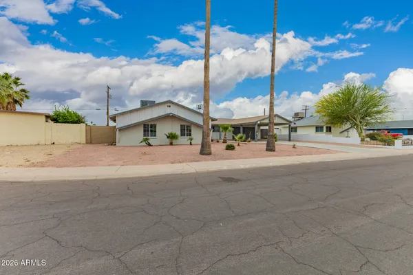 a view of a terrace with a bench