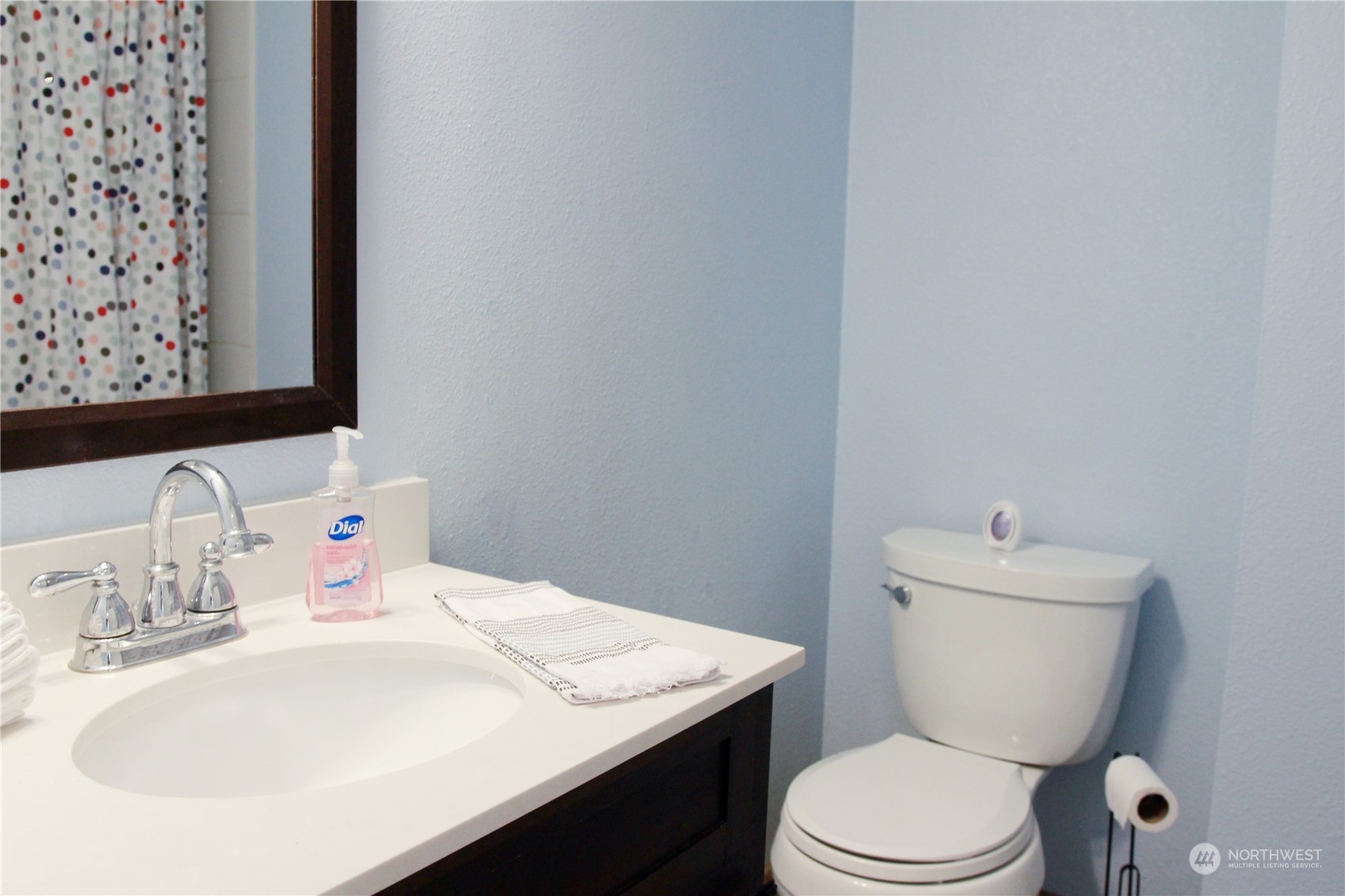 18817 Southeast 134th Street Renton, WA 98059 - Photo 14 of 27 a bathroom with a sink a toilet and mirror