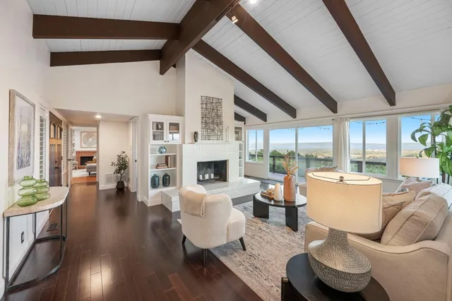 a house view with a garden space