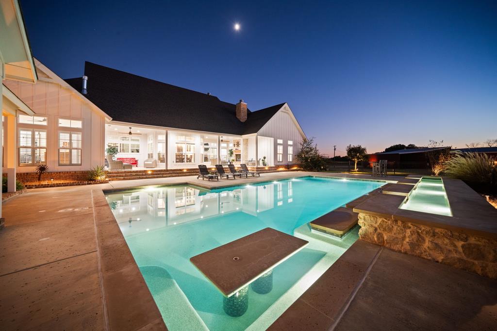 714 Bethel Road Waxahachie, TX 75167 - Photo 5 of 40 a view of a swimming pool with a lounge chairs