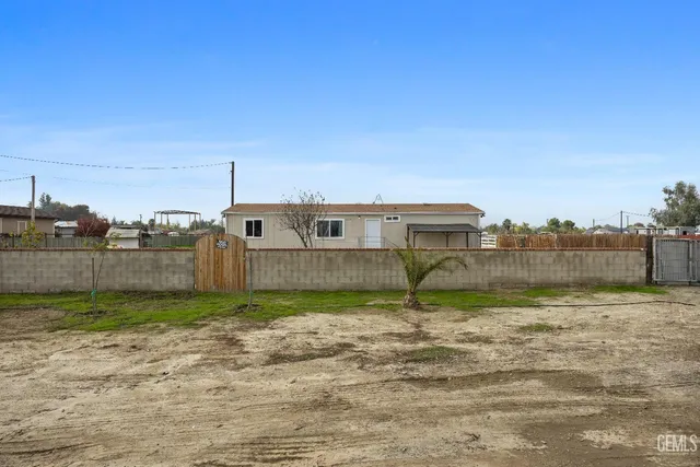 a backyard of a house