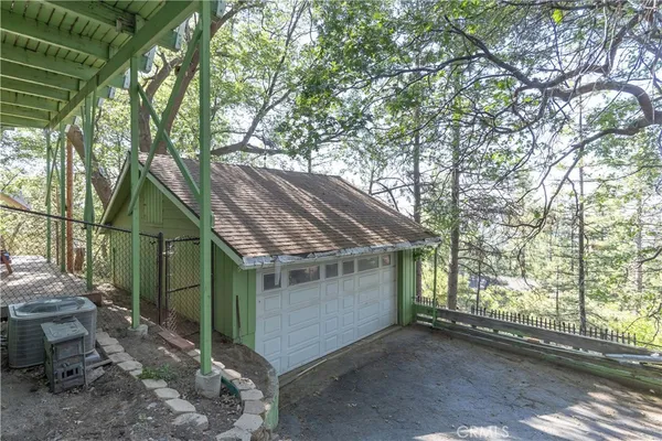 a view of balcony with furniture