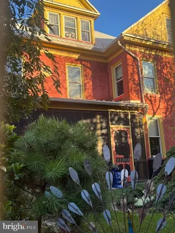 a building view with a outdoor space