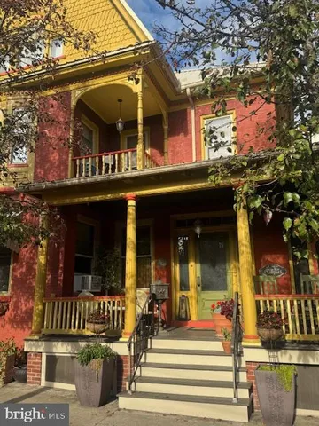 a front view of a building