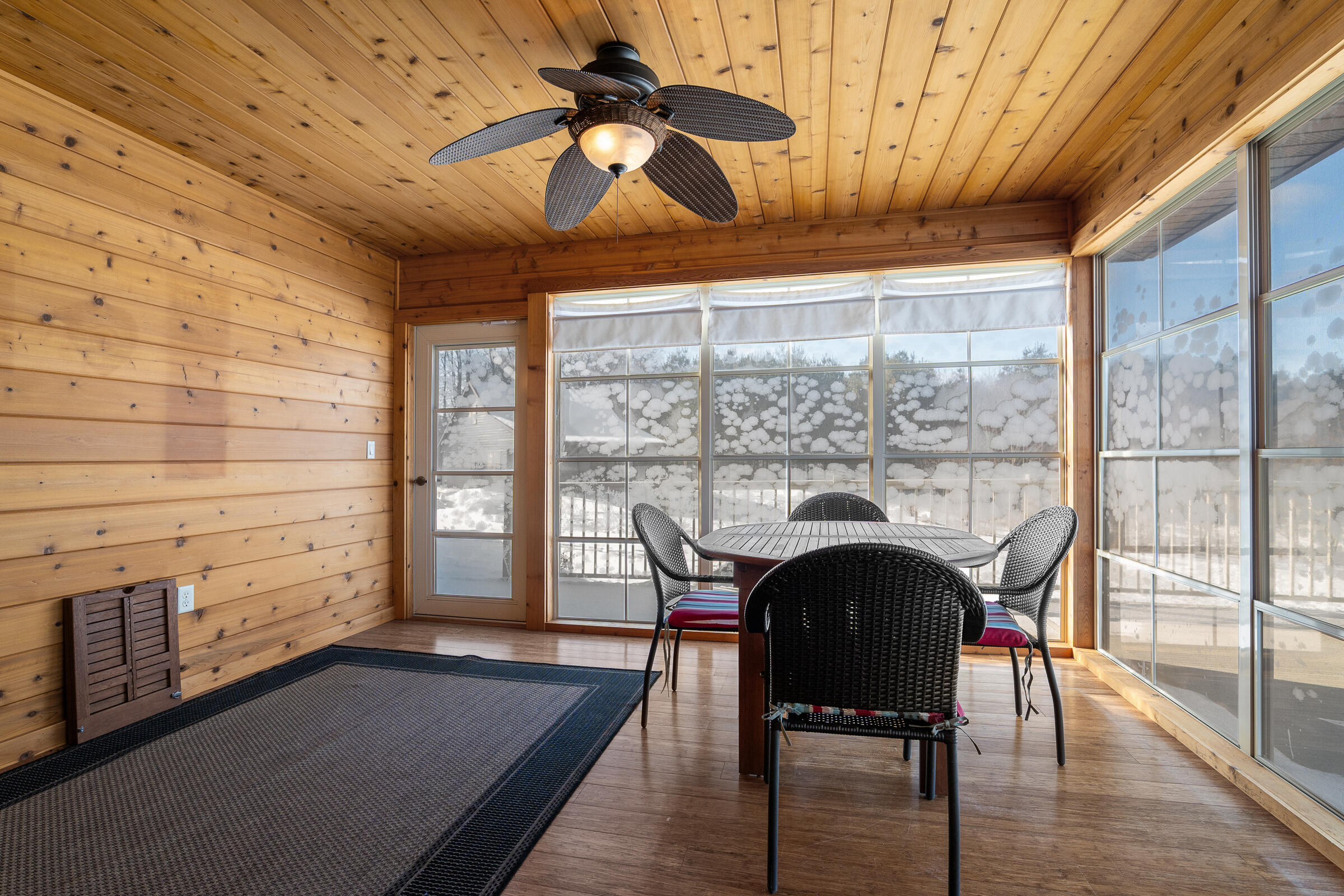 22428 West Steinthal Road Eaton, WI 53042 - Photo 16 of 81 Sunroom with View of the Pond
