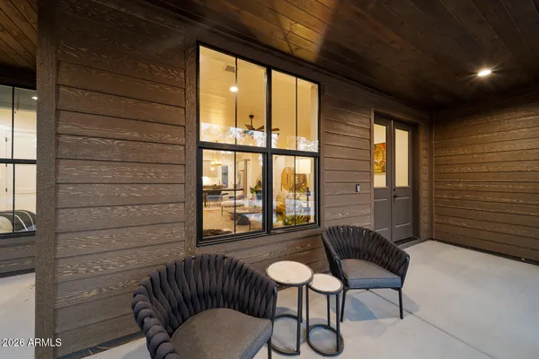 a view of a lake with houses