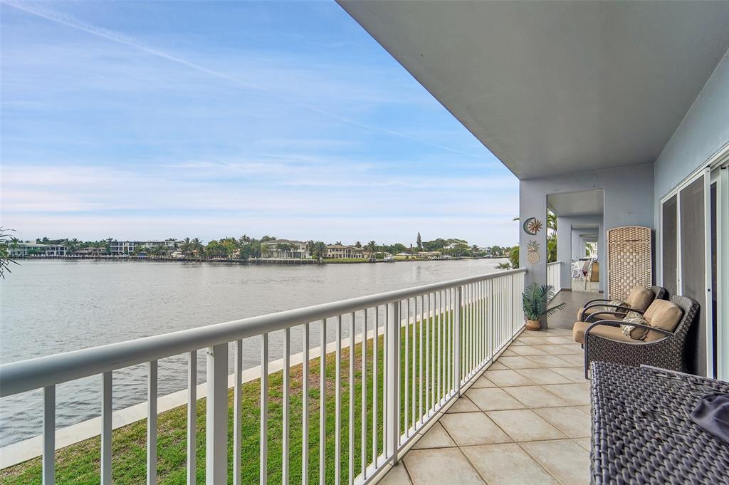 1201 South Riverside Drive, Unit 204 Pompano Beach, FL 33062 - Photo 4 of 48 a view of a balcony with lake view