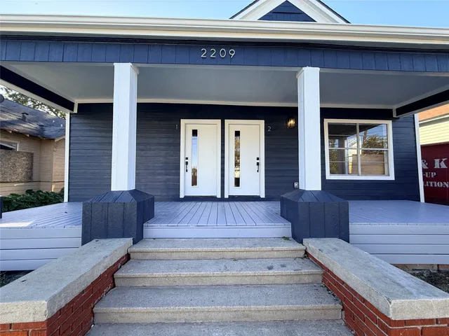 a front view of a house