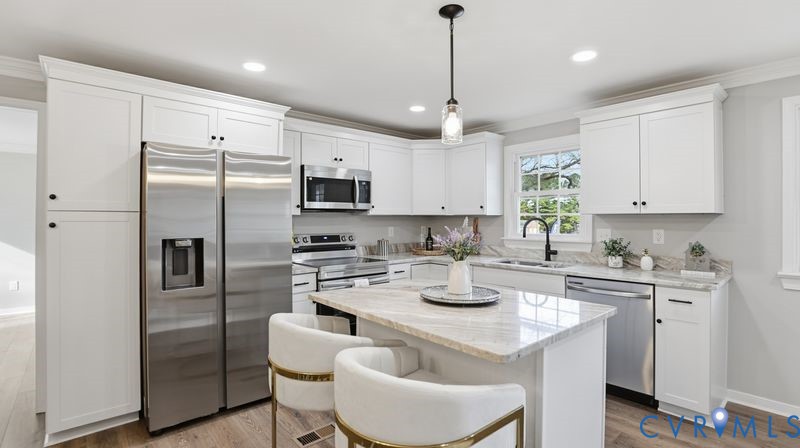 25209 Ritchie Avenue Petersburg, VA 23803 - Photo 4 of 50 Kitchen with stainless steel appliances, white cab