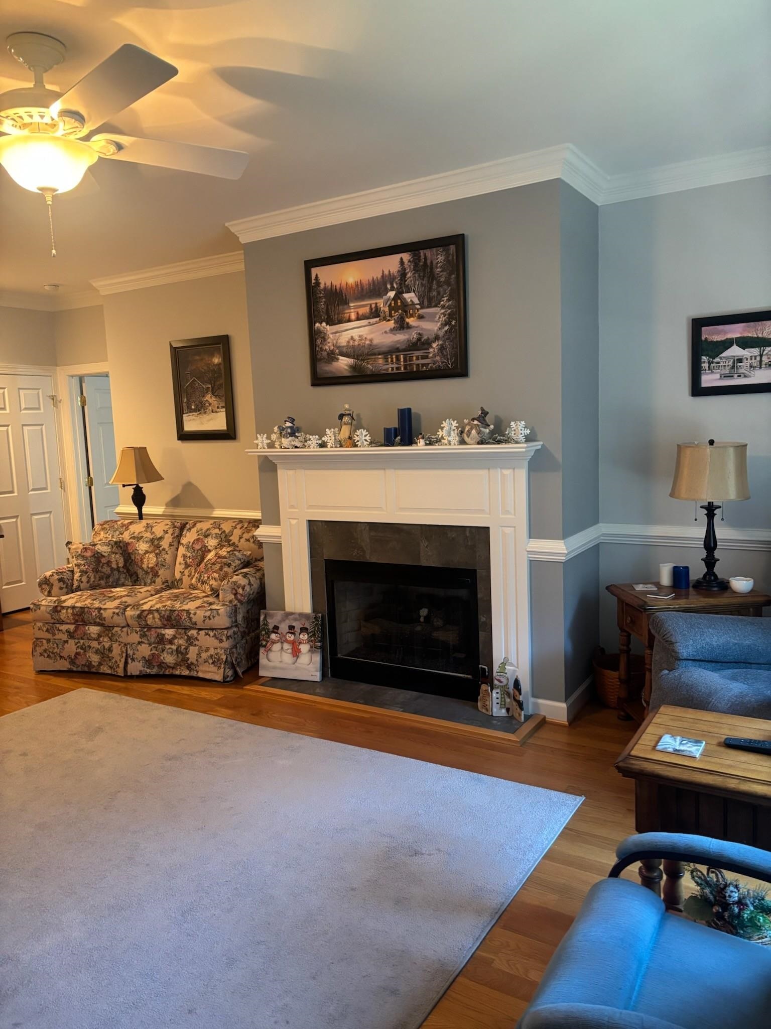 208 Morgan Court Waynesboro, VA 22980 - Photo 5 of 7 a living room with furniture and a fireplace