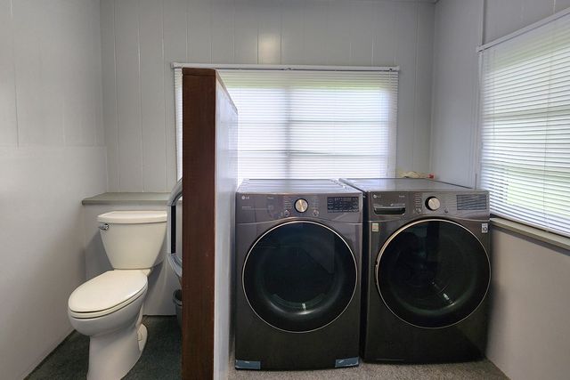 a view of a livingroom with a furniture