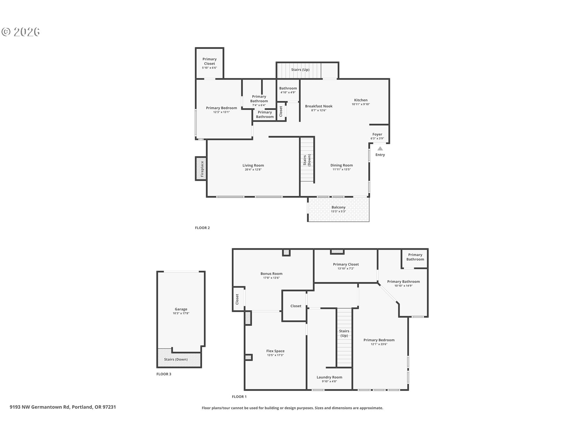9193 Northwest Germantown Road Portland, OR 97231 - Photo 46 of 46 Floor Plan