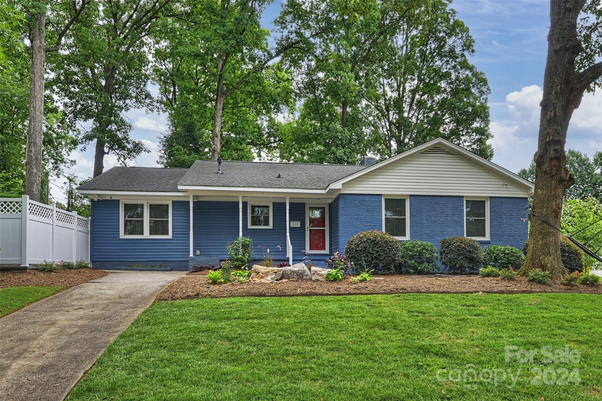 515 Bartling Road Charlotte, NC 28209 - Photo 2 of 42 a front view of a house with garden