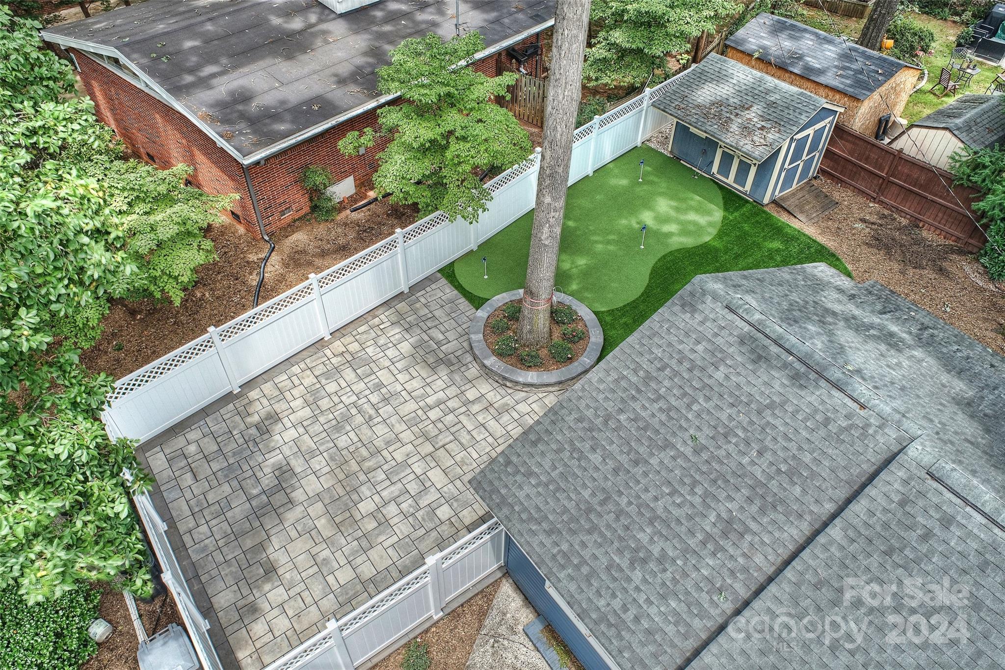 515 Bartling Road Charlotte, NC 28209 - Photo 31 of 42 a view of a backyard with sitting area
