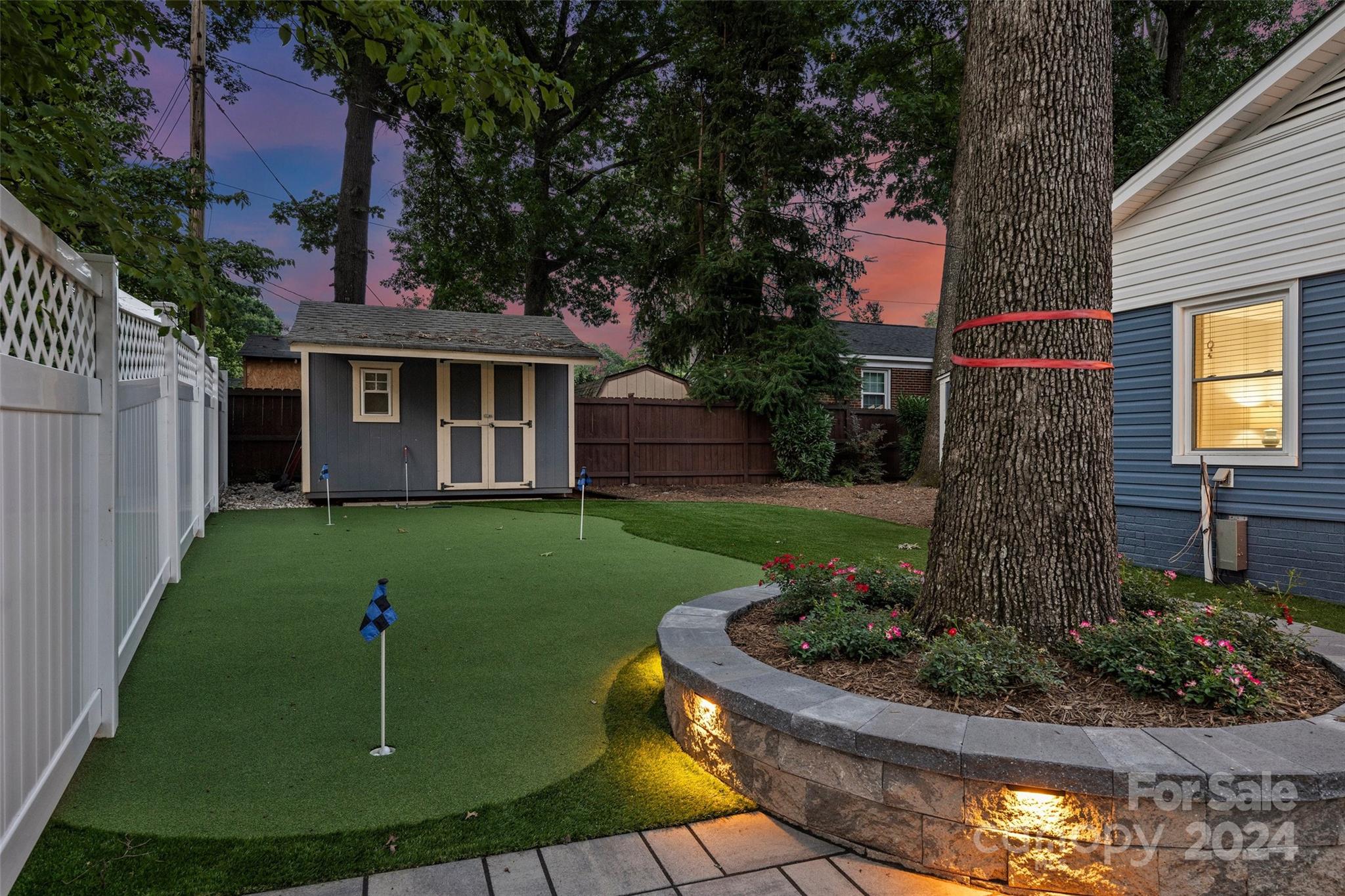 515 Bartling Road Charlotte, NC 28209 - Photo 35 of 42 a view of a house with a garden