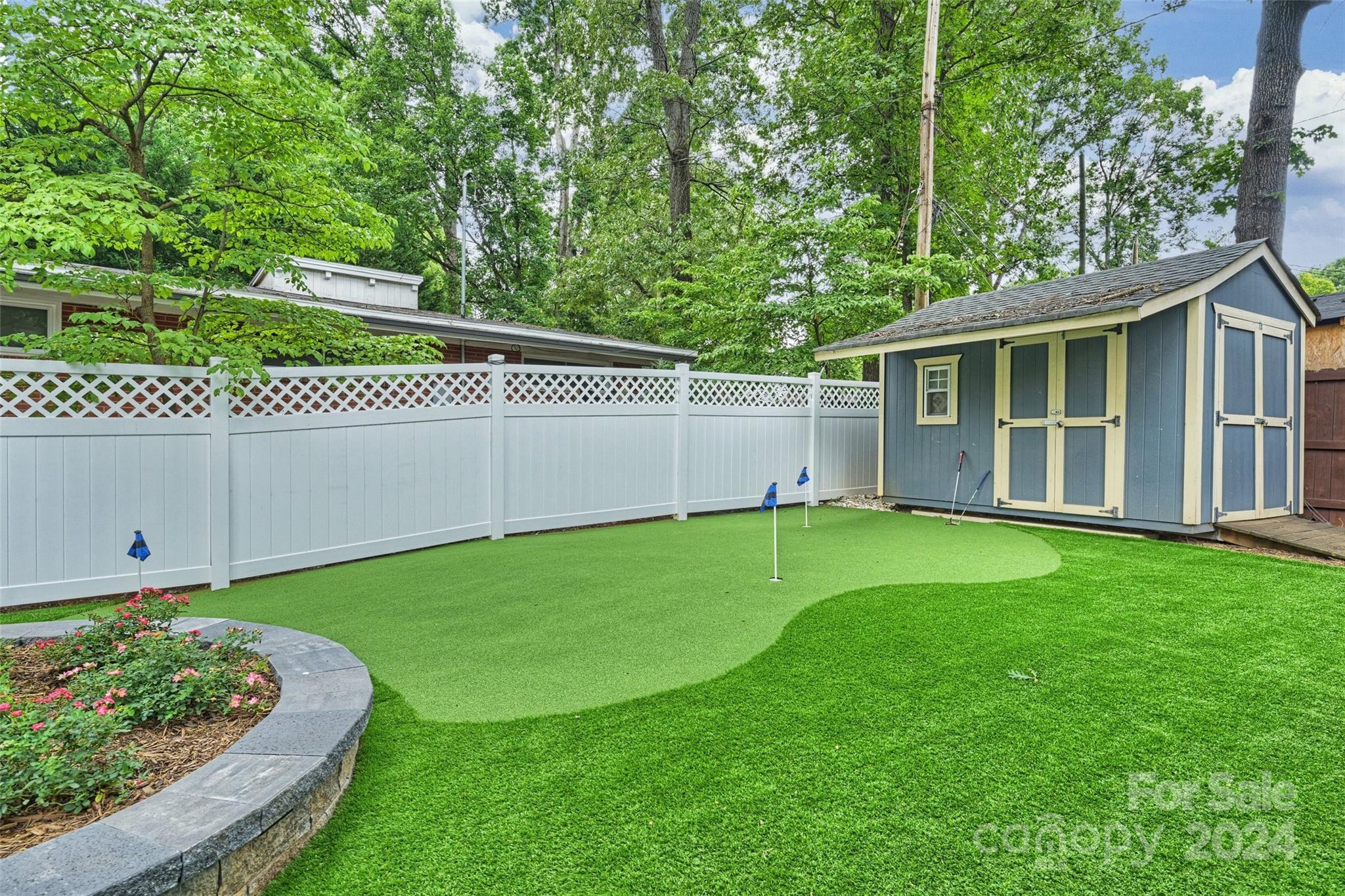 515 Bartling Road Charlotte, NC 28209 - Photo 36 of 42 a view of a house with a backyard