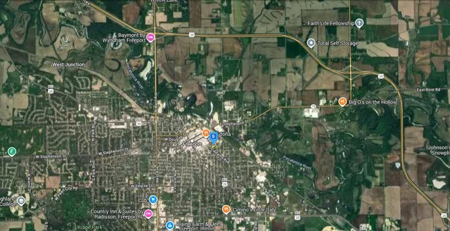 a view of a brick wall