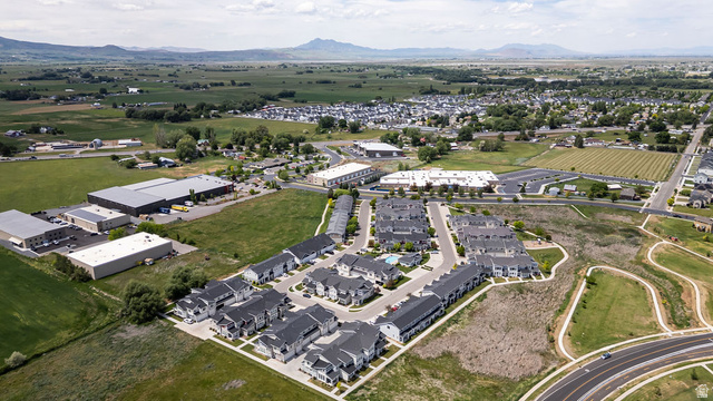 2483 South 1296th Street West Logan, UT 84321 - Photo 41 of 45 Aerial overview showcasing a contemporary residential development