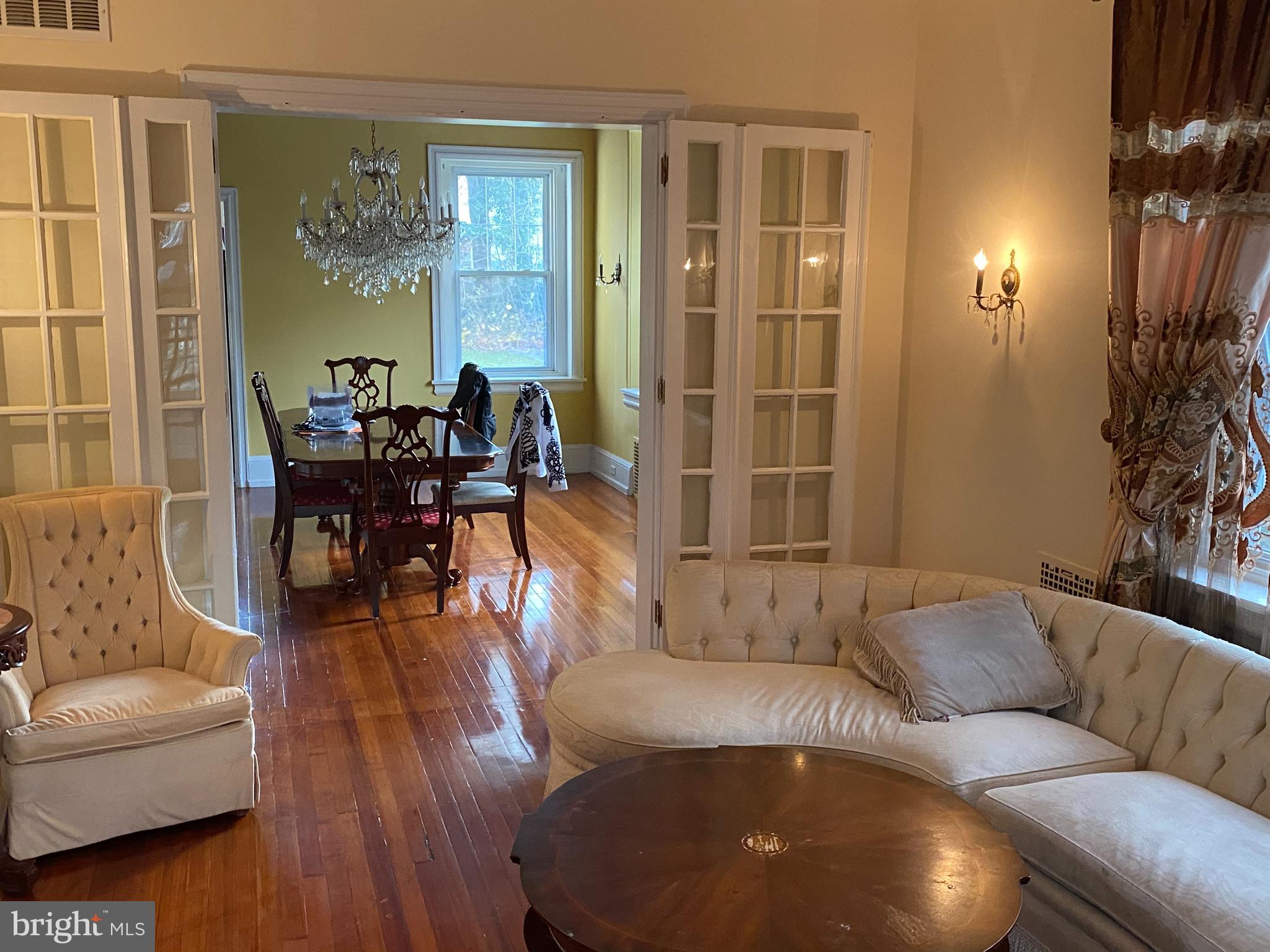 6358 Sherwood Road Philadelphia, PA 19151 - Photo 11 of 30 Living Room with French glass doors