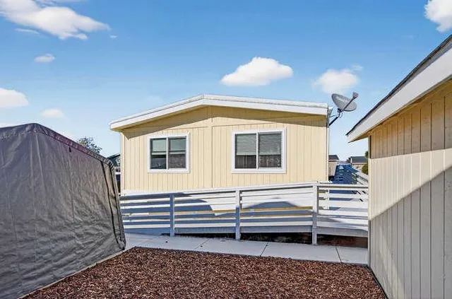 a view of outdoor space and deck