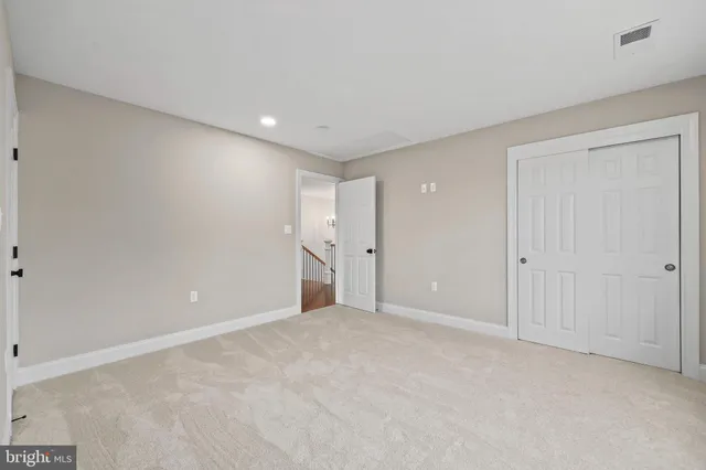 a view of an empty room