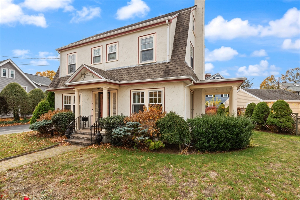 177 Nevada Street Newton, MA 02460 - Photo 4 of 40 a front view of a house with garden