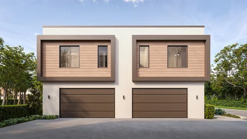 a front view of a house