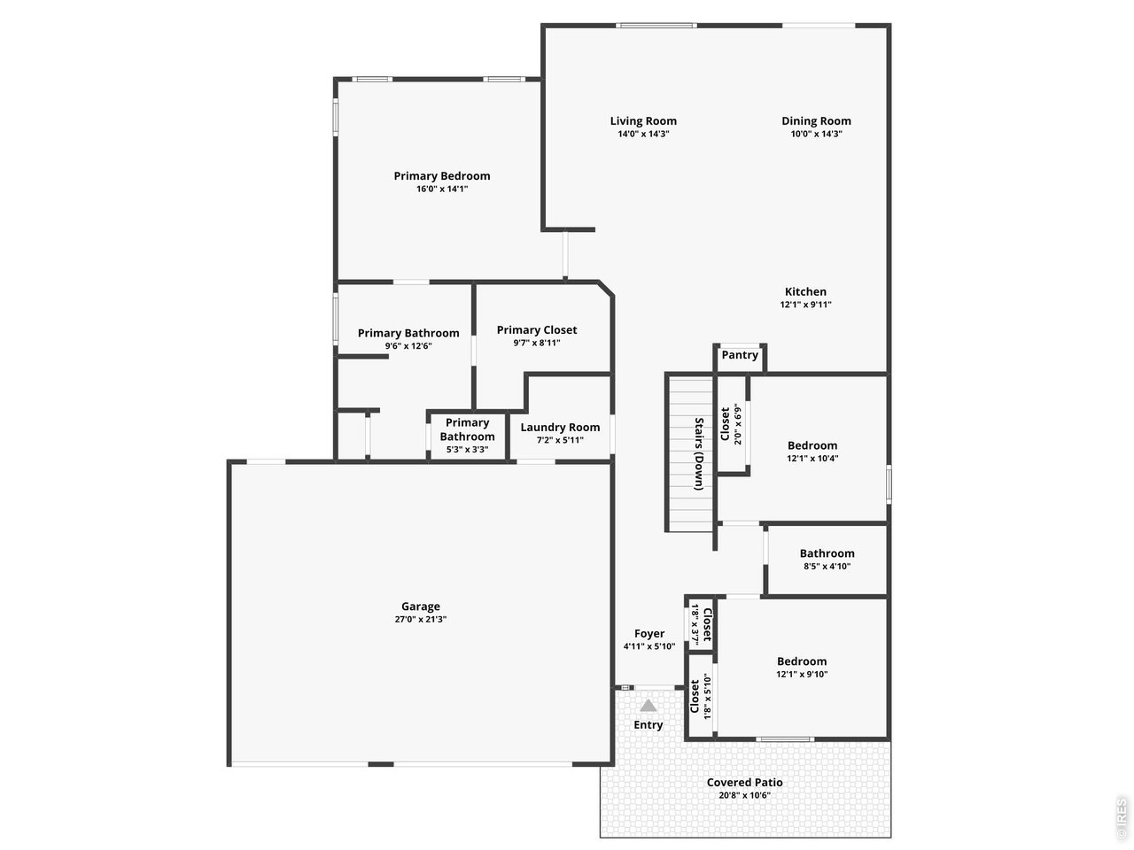 1252 Wild Basin Road Severance, CO 80550 - Photo 40 of 41 Main Level Floorplan